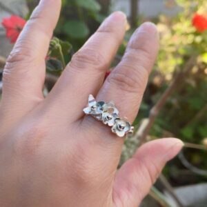 Anillo de Plata "Flor de Miel" - Flores